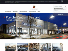 Tablet Screenshot of porsche-saarland.de